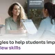 Technologies to help students improve _job interview skills