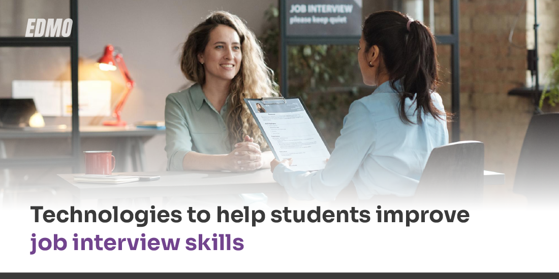 Technologies to help students improve job interview skills