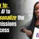role of AI in college admissions