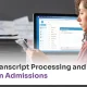 transcript processing