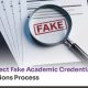 detect fake academic credentials