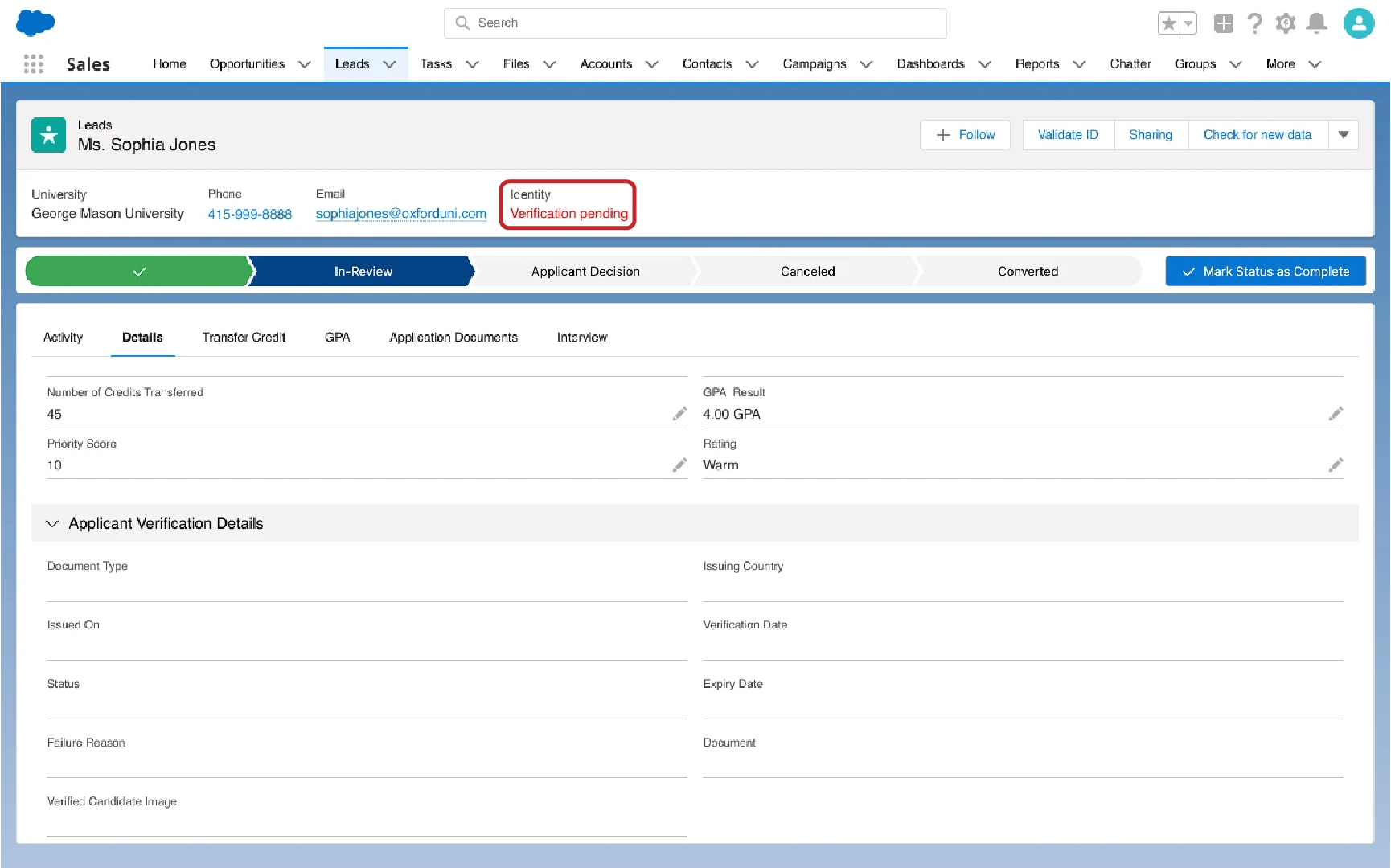Start ID Authentication