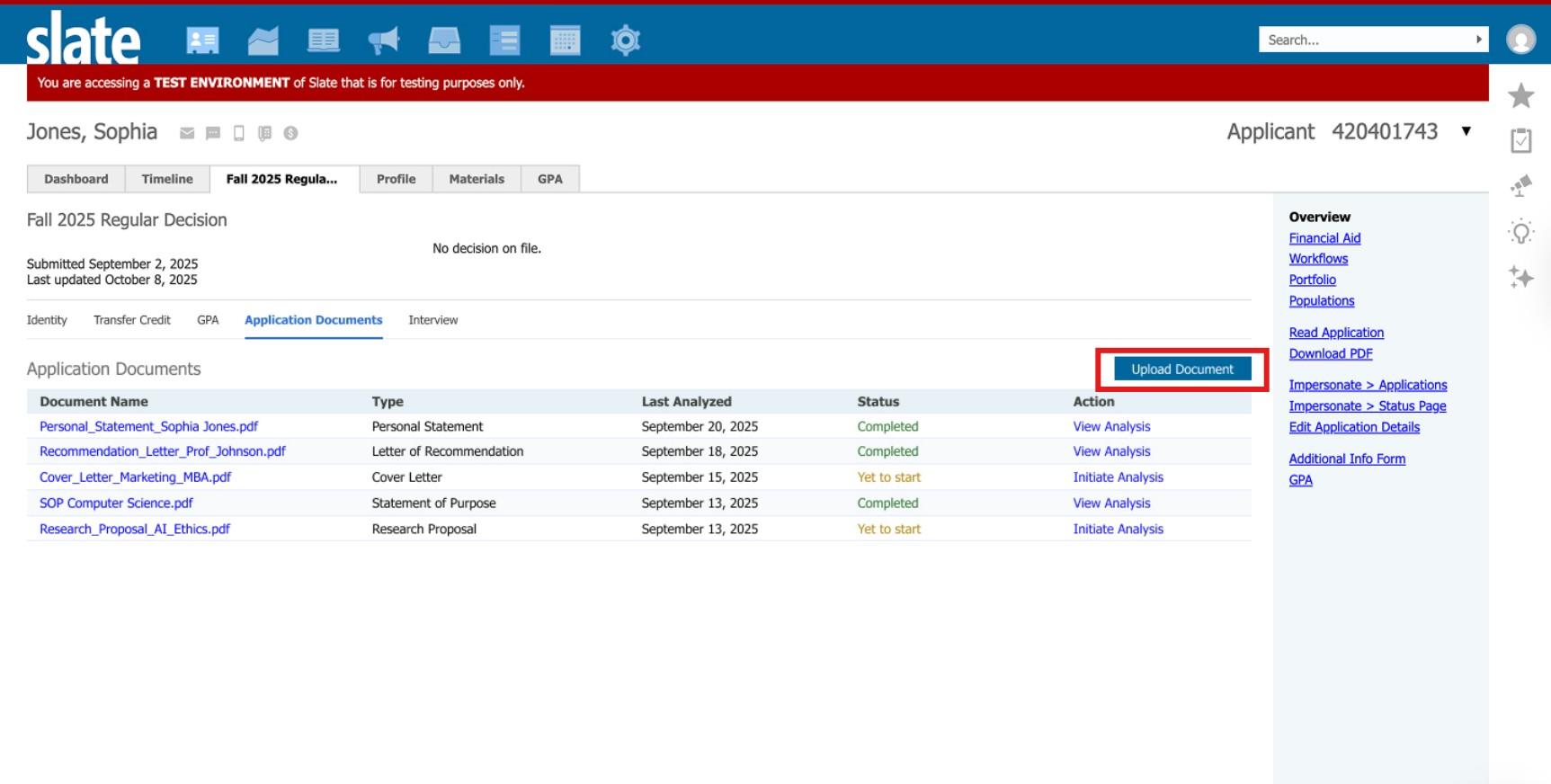 Upload Documents