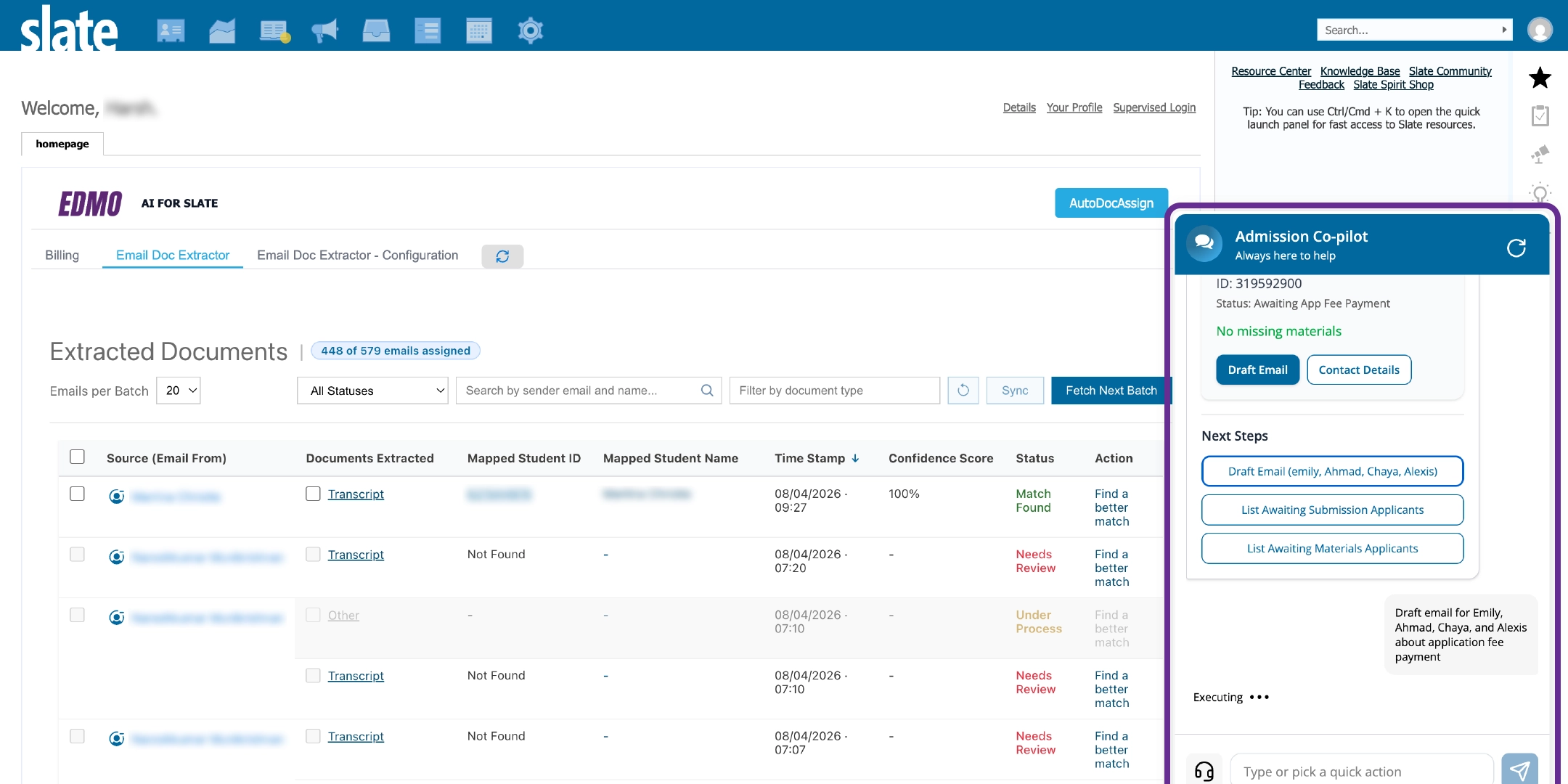 Communicate to priority leads via EDMO Copilot
